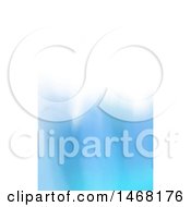 Clipart Of A Blue And White Watercolour Business Card Design Royalty Free Vector Illustration