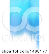Clipart Of A Blue And White Watercolour Business Card Design Royalty Free Vector Illustration