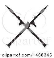 Clipart Of A Distressed Crossed Rifle Design Royalty Free Vector Illustration