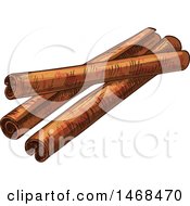 Poster, Art Print Of Sketched Cinnamon Sticks