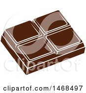 Clipart Of Chocolate Pieces Royalty Free Vector Illustration