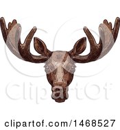Poster, Art Print Of Sketched Elk