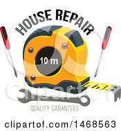 Clipart Of A Tool Design With Text Royalty Free Vector Illustration