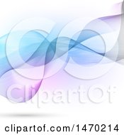 Poster, Art Print Of Blue And Purple Mesh Wave Background