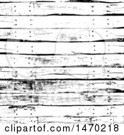 Clipart Of A Black And White Grungy Wood Panel Background Royalty Free Vector Illustration