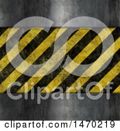 Poster, Art Print Of Metal And Hazard Stripes Background