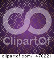 Poster, Art Print Of Gold Pattern And Purple Background