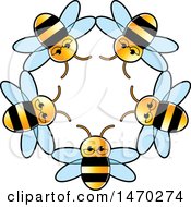 Poster, Art Print Of Circle Of Bees