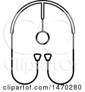Clipart Of A Stethoscope Forming The Letter A Royalty Free Vector Illustration by Lal Perera