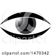 Clipart Of A Grayscale Eye Royalty Free Vector Illustration by Lal Perera