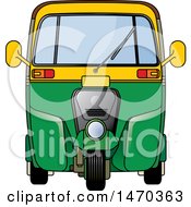 Poster, Art Print Of Yellow And Green Tuk Tuk Auto Rickshaw