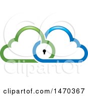 Poster, Art Print Of Key Hole In Blue And Green Clouds
