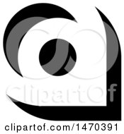 Clipart Of A Black And White Abstract Letter A Design Royalty Free Vector Illustration by Lal Perera