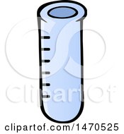 Clipart Of A Test Tube Royalty Free Vector Illustration