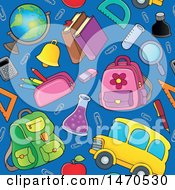 Poster, Art Print Of Back To School Seamless Background Pattern