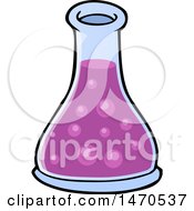 Clipart Of A Science Flask Royalty Free Vector Illustration
