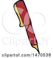 Clipart Of A Pen Royalty Free Vector Illustration