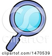 Clipart Of A Magnifying Glass Royalty Free Vector Illustration