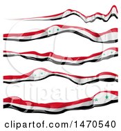 Poster, Art Print Of Syrian Flag Ribbon Banners