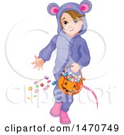Poster, Art Print Of Girl In A Mouse Halloween Costume