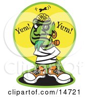 Young Frankenstein Igor Standing In A Straitjacket Clipart Illustration