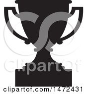 Poster, Art Print Of Black Silhouetted Trophy Cup