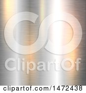 Clipart Of A Brushed Metal Texture Background Royalty Free Vector Illustration