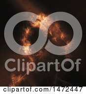 Poster, Art Print Of 3d Man With A Flaming Head