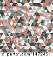 Clipart Of A Distressed Retro Geometric Pattern Royalty Free Vector Illustration