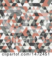 Poster, Art Print Of Distressed Retro Geometric Pattern