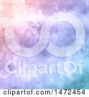 Poster, Art Print Of Pink Purple And Blue Watercolor Background