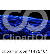 Clipart Of A 3d Flowing Dots Background Royalty Free Illustration
