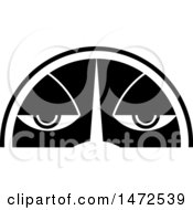 Clipart Of A Black And White Scales Face Design Royalty Free Vector Illustration by Lal Perera