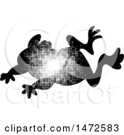 Poster, Art Print Of Leaping Frog In Halftone Dots