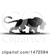 Poster, Art Print Of Panther In Halftone Dots