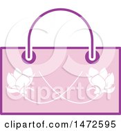 Poster, Art Print Of Pink Floral Hand Bag