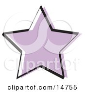 Poster, Art Print Of Purple Star Shape