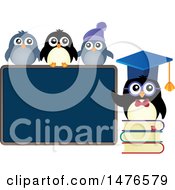 Poster, Art Print Of Professor Penguin With Students
