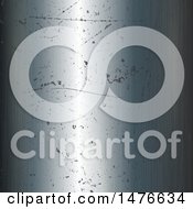 Clipart Of A Scratched Metal Background Royalty Free Vector Illustration