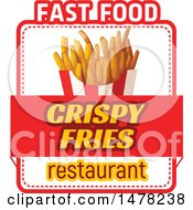 Poster, Art Print Of French Fry And Text Design