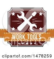 Clipart Of A Work Tools Design Royalty Free Vector Illustration