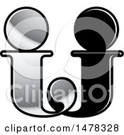 Clipart Of A Letter J Design Royalty Free Vector Illustration by Lal Perera