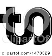 Clipart Of A Letter T O Design Royalty Free Vector Illustration