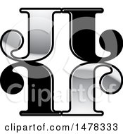 Clipart Of A Letter J Design Royalty Free Vector Illustration