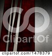 Clipart Of A Dark Red And Silver Metal Background Royalty Free Illustration