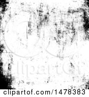 Clipart Of A Black And White Grunge Background Royalty Free Vector Illustration