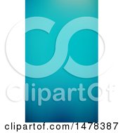 Clipart Of A Blue Business Card Template Royalty Free Vector Illustration