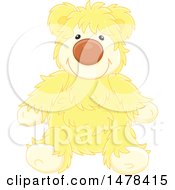 Poster, Art Print Of Yellow Hairy Teddy Bear