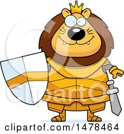 Poster, Art Print Of Chubby Lion Knight
