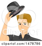 Poster, Art Print Of Man Taking Off His Hat